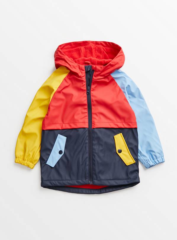 Navy, Red, Blue & Yellow Colour Block Mac 1.5-2 years